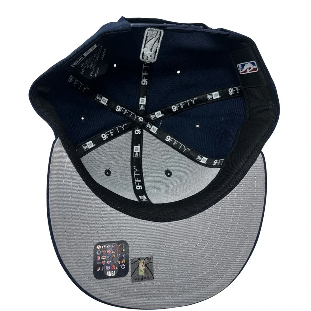New Era 9FIFTY Denver Nuggets Snapback Hat Navy Blue NBA Alternate Pickaxe NWT